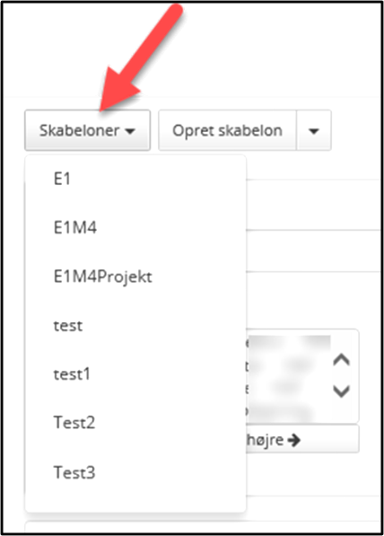 Opbygning Skabeloner