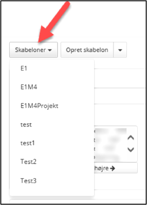 Opbygning Skabeloner