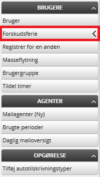 Tildeling Af Forskudsferie Admin 2