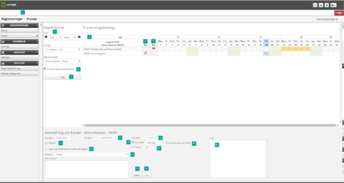 Fravaersregistrering Fravaersbilledet 2