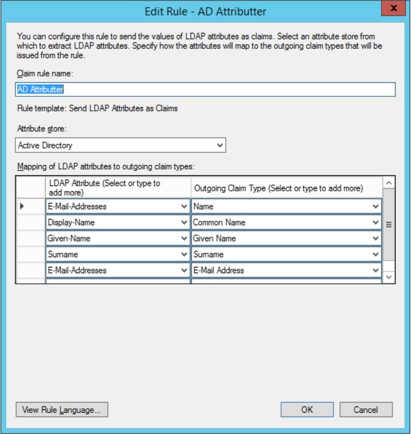Send Ad Attributter Finish