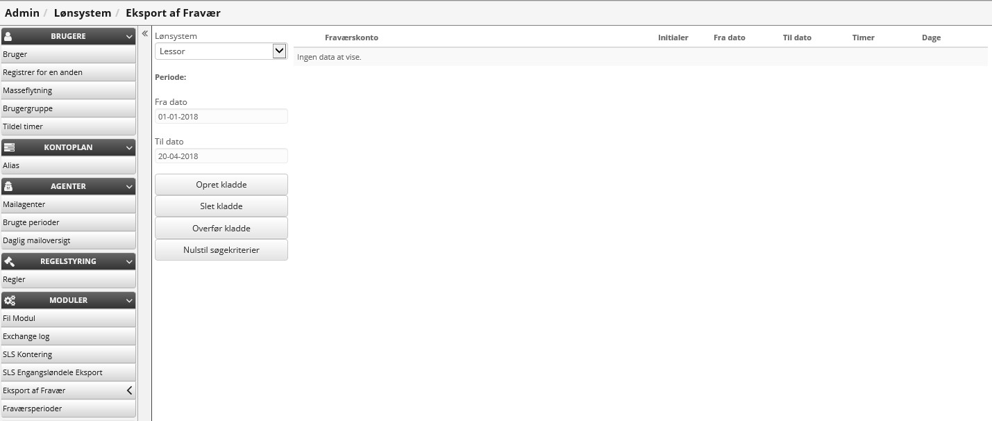Overfoersel Af Fravaersperioder