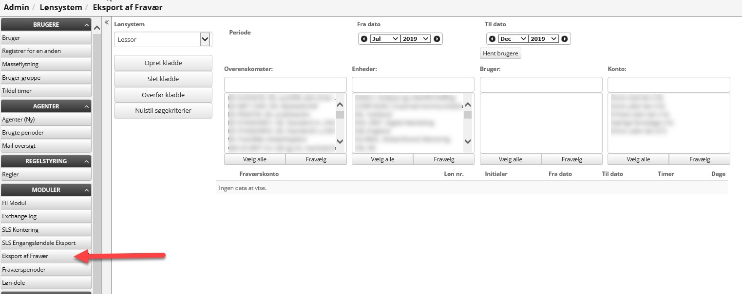 Overfoersel Af Fravaersperioder