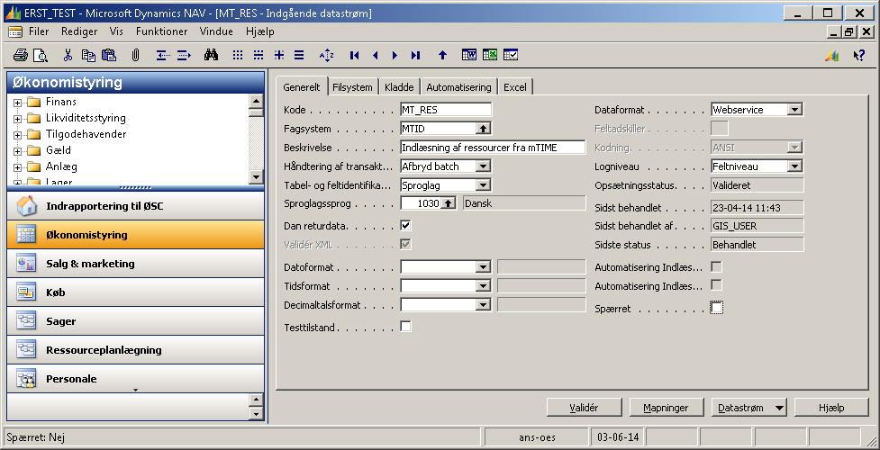 Opsaetning Af Datastroem