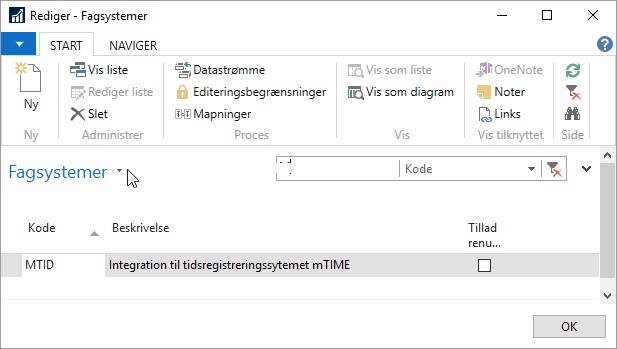 Oprettelse Af Fagsystemkode Mtid