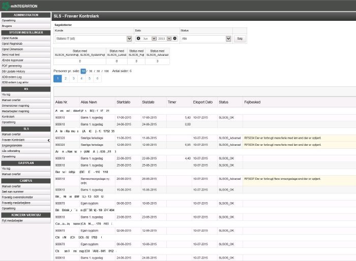 Sls Fravaer Kontrolark 2