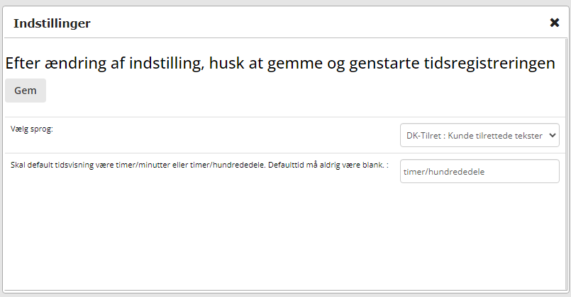 Indstillinger Sprog Tilpasning Us English