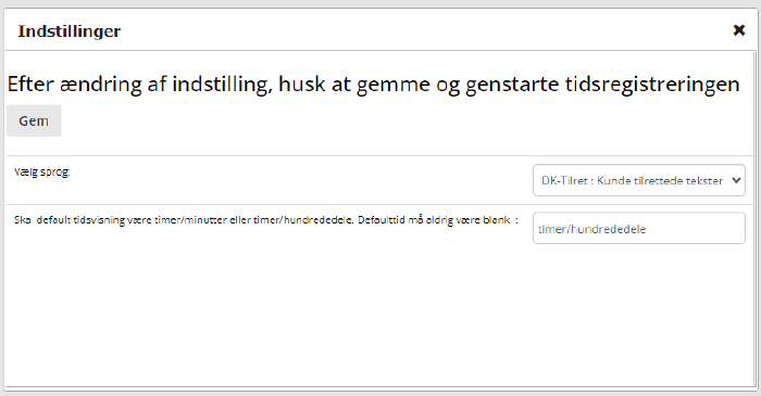 Indstillinger Sprog Tilpasning Us English