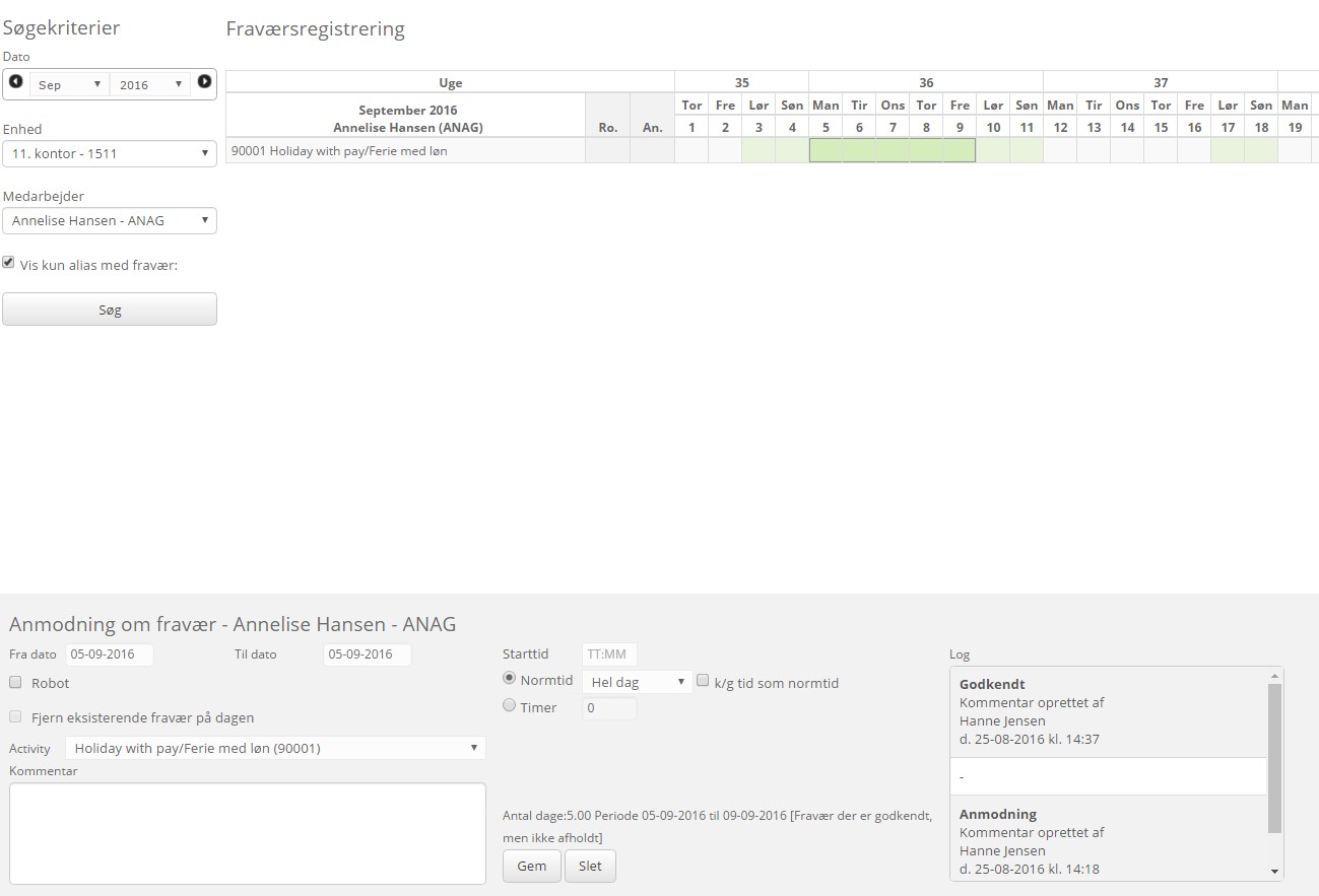 Status Felter I Fravaersbilledet Flag