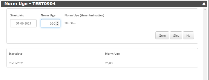 Arbejdstid Opret Ny Normtidsperiode