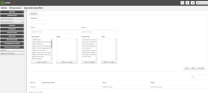 Opret Nyt Alias Filter Skabelon