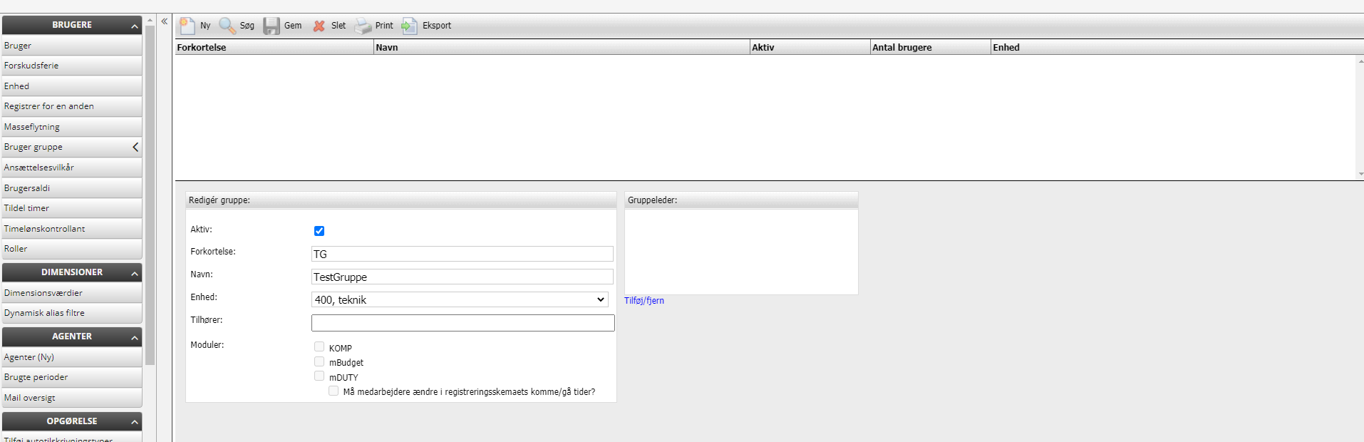 Opret Og Vedligehold Brugergrupper