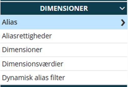 Alias Dimensioner