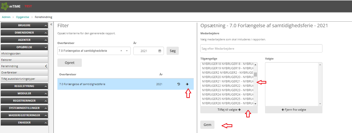 Oprettelse Af En Ny Feriehindring 2