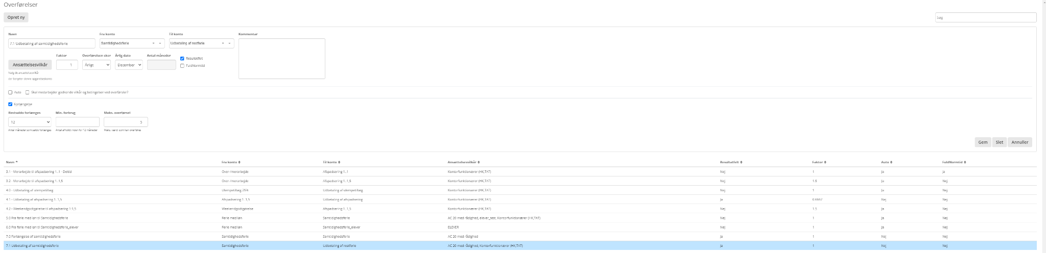 Opsaetning Af Udbetaling Af Ferie Maks Overfo