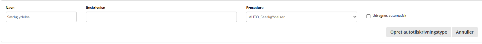 Saerlige Ydelse Under Fravaer Forudsaetninger