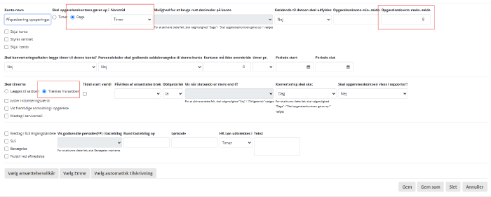 Opsaetning Sf Opsparingsdage
