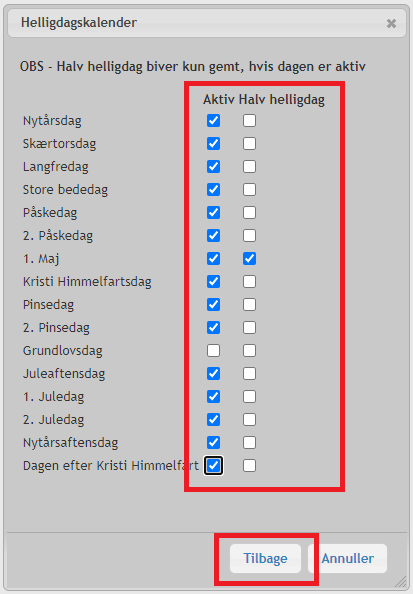 Helligdagskalender Aktiv 2