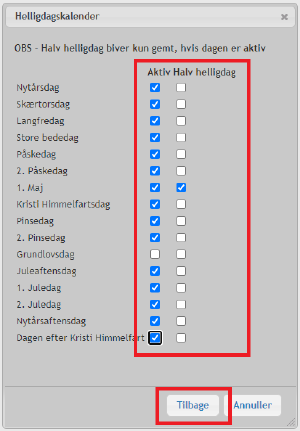 Helligdagskalender Aktiv 2