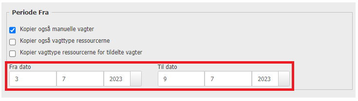 Kopier En Vagt Eller Et Vagtskema I Periode F