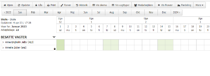Opret Vagtplan Og Tilknyt Gruppe