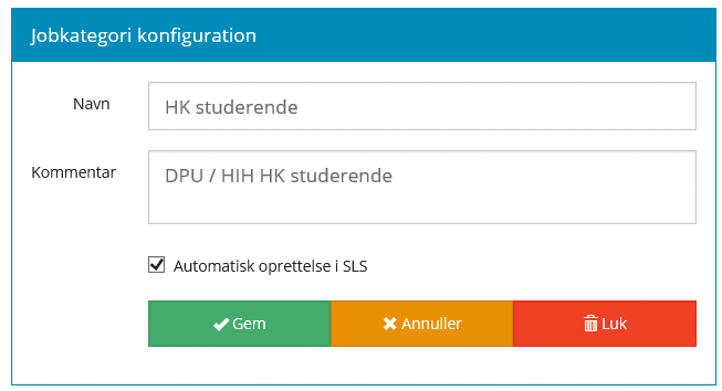 Administration Fanen Detaljer