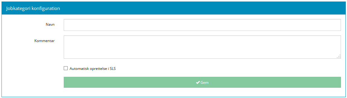 Mtempus Adimistratorvejledning Jobkategori