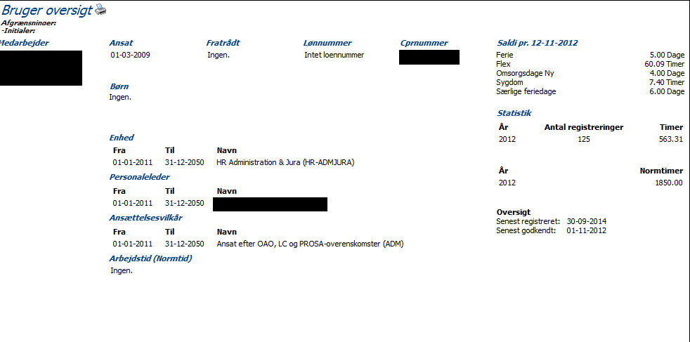 Medarbejder Stamkort 2